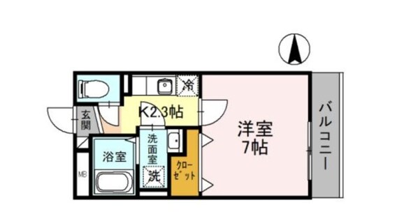 小路駅 徒歩6分 3階の物件間取画像